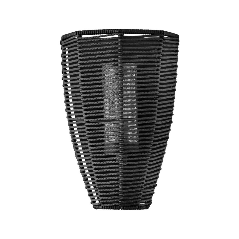Hinkley 10380 Luca 1-lt 12" Tall LED Outdoor Wall Sconce - Black