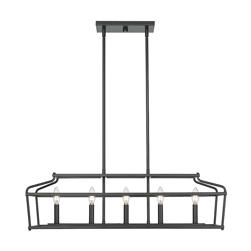 Millennium 19105 Nellita 5-lt 34" Chandelier - Matte Black