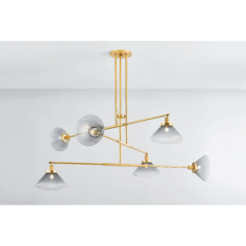 Hudson Valley 1936 Mendon 6-lt 58" Chandelier