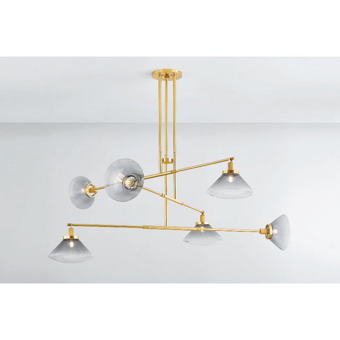 Hudson Valley 1936 Mendon 6-lt 58" Chandelier