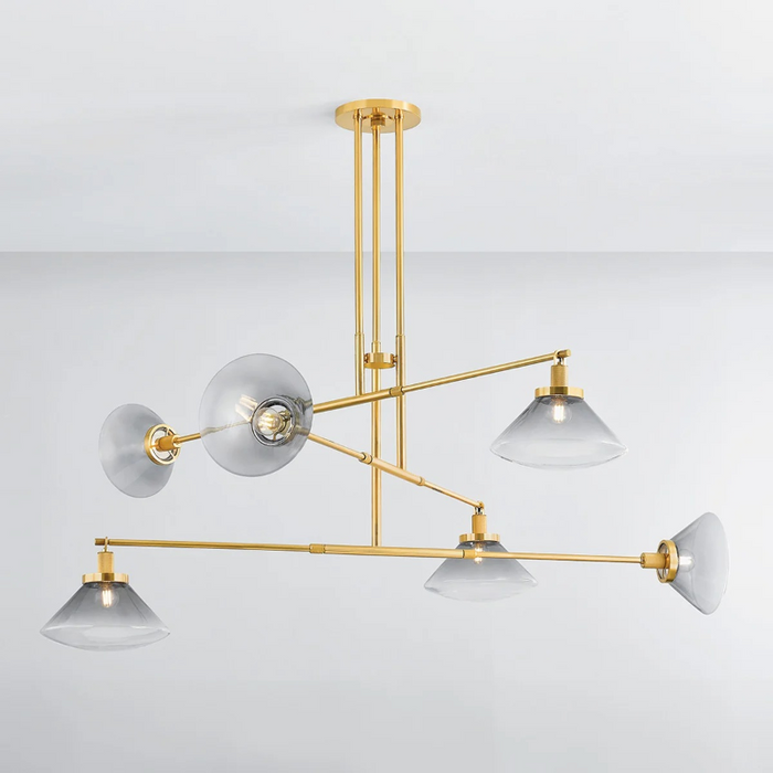 Hudson Valley 1936 Mendon 6-lt 58" Chandelier
