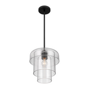 Minka Lavery 19615 Velique 1-lt 11" Pendant - Dark Matte Black