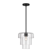 Minka Lavery 19615 Velique 1-lt 11" Pendant - Dark Matte Black