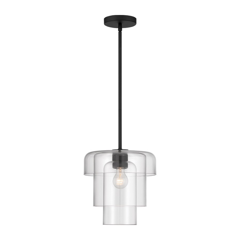 Minka Lavery 19615 Velique 1-lt 11" Pendant - Dark Matte Black