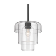 Minka Lavery 19615 Velique 1-lt 11" Pendant - Dark Matte Black