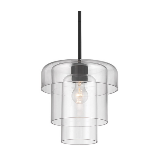 Minka Lavery 19615 Velique 1-lt 11" Pendant - Dark Matte Black