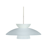 Besa 1TT-4513 Trilo 15 1-lt 15" Pendant, Stem Fixture - Frost/Satin Nickel