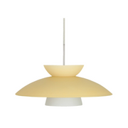 Besa 1TT-4513 Trilo 15 1-lt 15" Pendant, Stem Fixture - Champagne/Satin Nickel