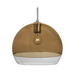 Besa 1TT-ALLY12 Ally 1-lt 12" Pendant, Stem Fixture - Amber/Clear