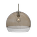 Besa 1TT-ALLY12 Ally 1-lt 12" Pendant, Stem Fixture - Smoke/Clear