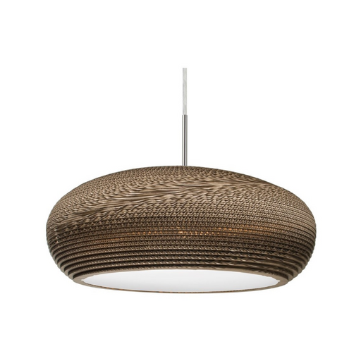 Besa 1J-VENUS Venus 1-lt 18" LED Pendant, Cord Fixture - Satin Nickel