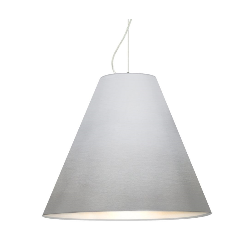 Besa 1TT-DYLAN Dylan 1-lt 20" LED Pendant, Stem Fixture - Silver/Satin Nickel