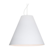 Besa 1TT-DYLAN Dylan 1-lt 20" LED Pendant, Stem Fixture - White/White