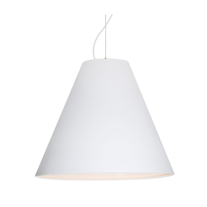 Besa 1KX-DYLAN Dylan 1-lt 20" LED Pendant, Cable Fixture - White/White