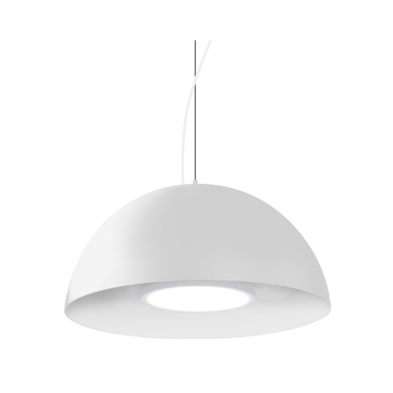 Besa 1KX-FLUX24 Flux 1-lt 24" LED Pendant - White/White