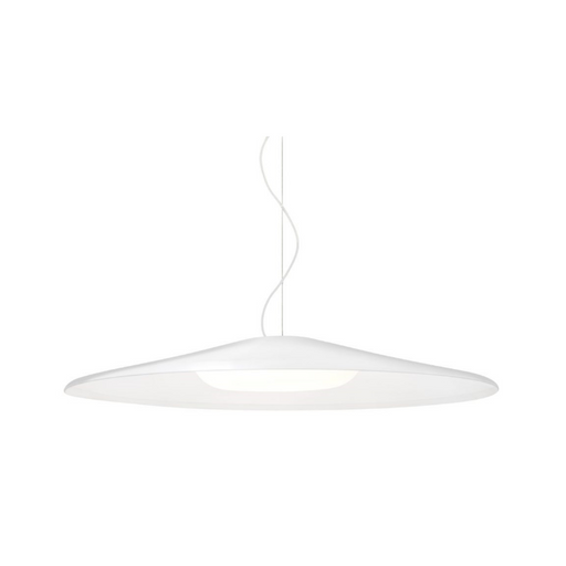 Besa 1TT-SWAN Swan 1-lt 25" LED Pendant, Stem Fixture - White/White