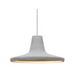 Besa 1XC-MODUS Modus 1-lt 9" LED Pendant, Cord Fixture with Dome Canopy - Natural/Satin Nickel