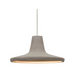 Besa 1XT-MODUS Modus 1-lt 9" LED Pendant, Cord Fixture with Flat Canopy - Tan/Satin Nickel