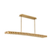 Fredrick Ramond FR42456 Stitch 14-lt 59" LED Linear Chandelier - Lacquered Brass