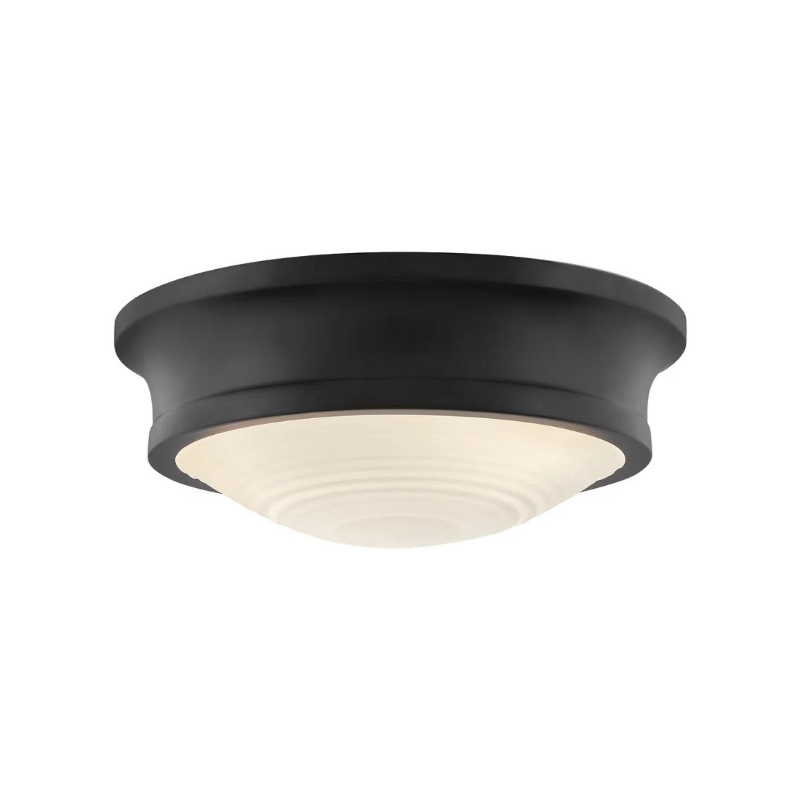 Hinkley 45123 Ellis 3-lt 14" LED Flush Mount - Black