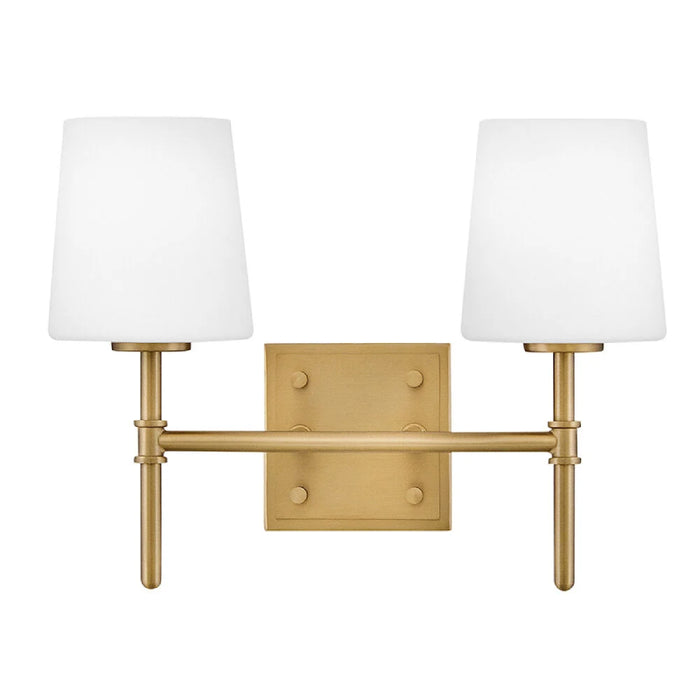 Hinkley 56952 Saunders 2-lt 14" LED Vanity - Lacquered Brass