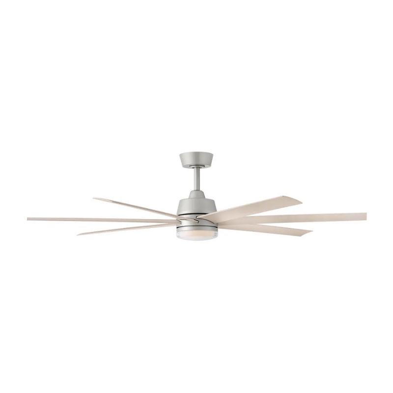 Hinkley 910656 Current 56" Smart Ceiling Fan with LED Light Kit - Brushed Nickel