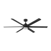 Hinkley 910566 Valor 66" Outdoor Smart Ceiling Fan with LED Light Kit - Matte Black