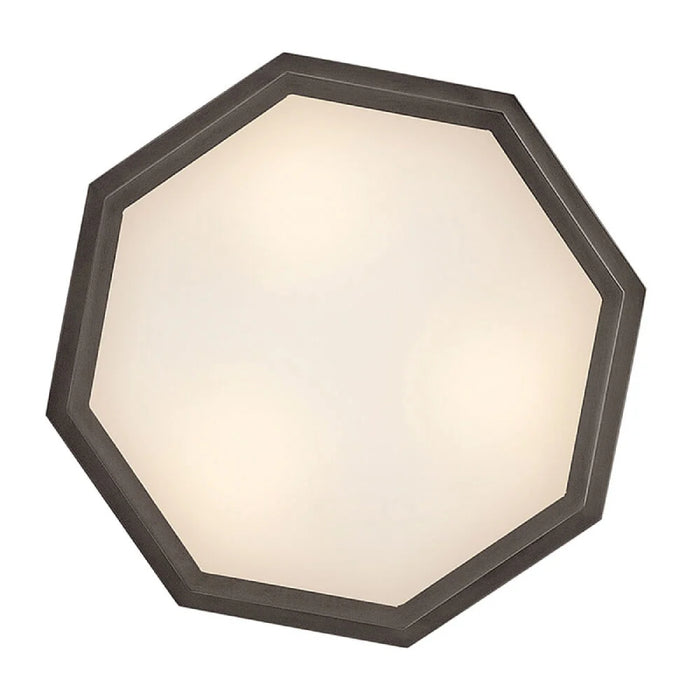 Hinkley 46993 Facet 3-lt 18" LED Flush Mount - Black Oxide
