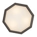 Hinkley 46993 Facet 3-lt 18" LED Flush Mount - Black Oxide