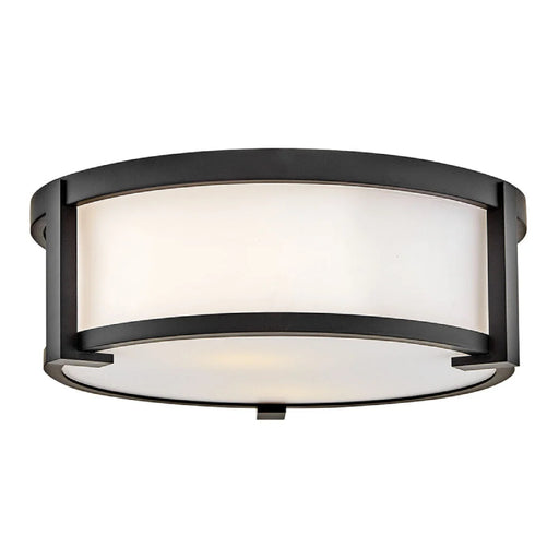 Hinkley 28963 Lowell 2-lt 13" LED Flush Mount - Black
