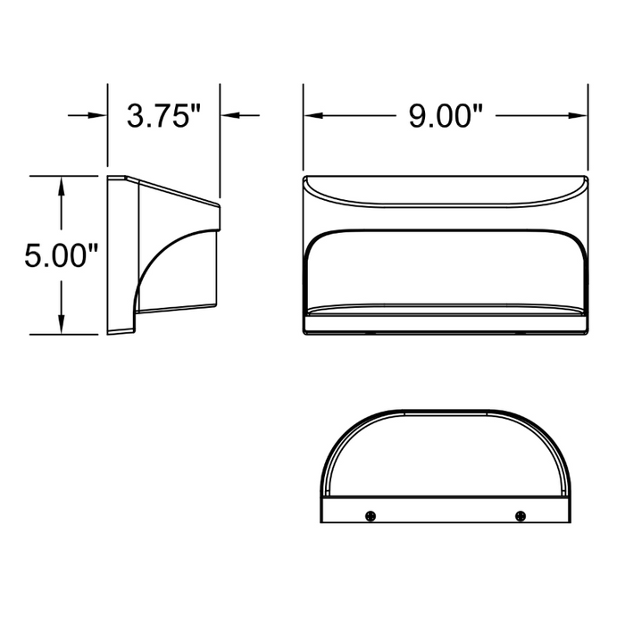 Access 20021 Laguna 1-lt 9" LED Outdoor Wall Sconce