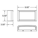 Access 20023 Malibu 1-lt 9" LED Outdoor Wall Sconce