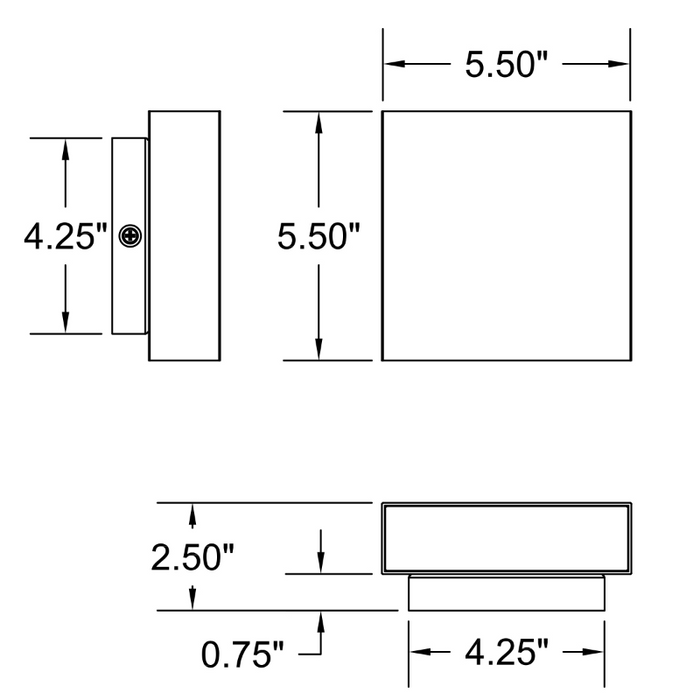 Access 20026 Strand 2-lt 6" LED Outdoor Wall Sconce