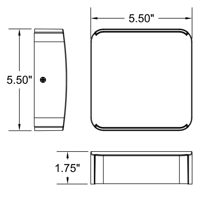 Access 20029 Newport 2-lt 6" LED Outdoor Wall Sconce