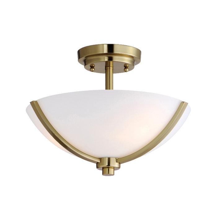 Maxim 20031 Deven 3-lt 14" Semi-Flush Mount