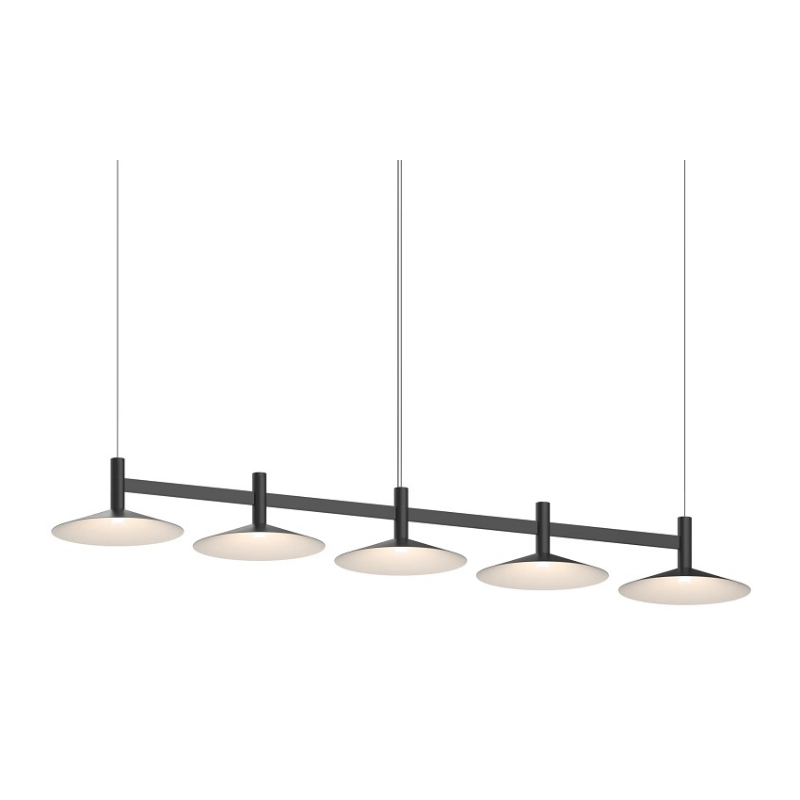 Sonneman 2005-CON Systema Staccato 5-lt 68" LED Pendant - Satin Black