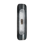 Hubbardton Forge 201065 Shield 1-lt 24" Tall LED Small Wall Sconce - Black/Clear Steel