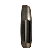 Hubbardton Forge 201067 Shield 1-lt 46" Tall LED Large Wall Sconce - Black/Clear Steel