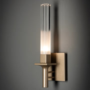 Hubbardton Forge 201082 Truss 1-lt 13" Tall LED Wall Sconce - Soft Gold