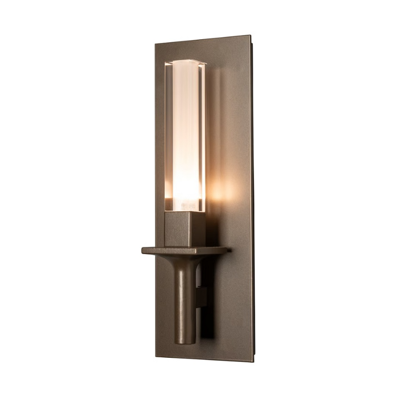 Hubbardton Forge 201083 Windsor 1-lt 13" Tall LED Wall Sconce - Bronze/Frosted