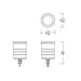 WAC 2011-CS 2" 4.5W Round Slim LED Colorscaping Indicator Light