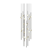 Sonneman 2012 Constellation 18-lt 12" LED Pendant - Espresso Black