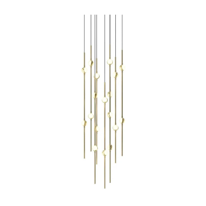 Sonneman 2012 Constellation 18-lt 12" LED Pendant - Satin Brass