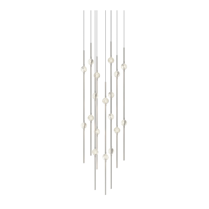 Sonneman 2012 Constellation 18-lt 12" LED Pendant - Satin Nickel