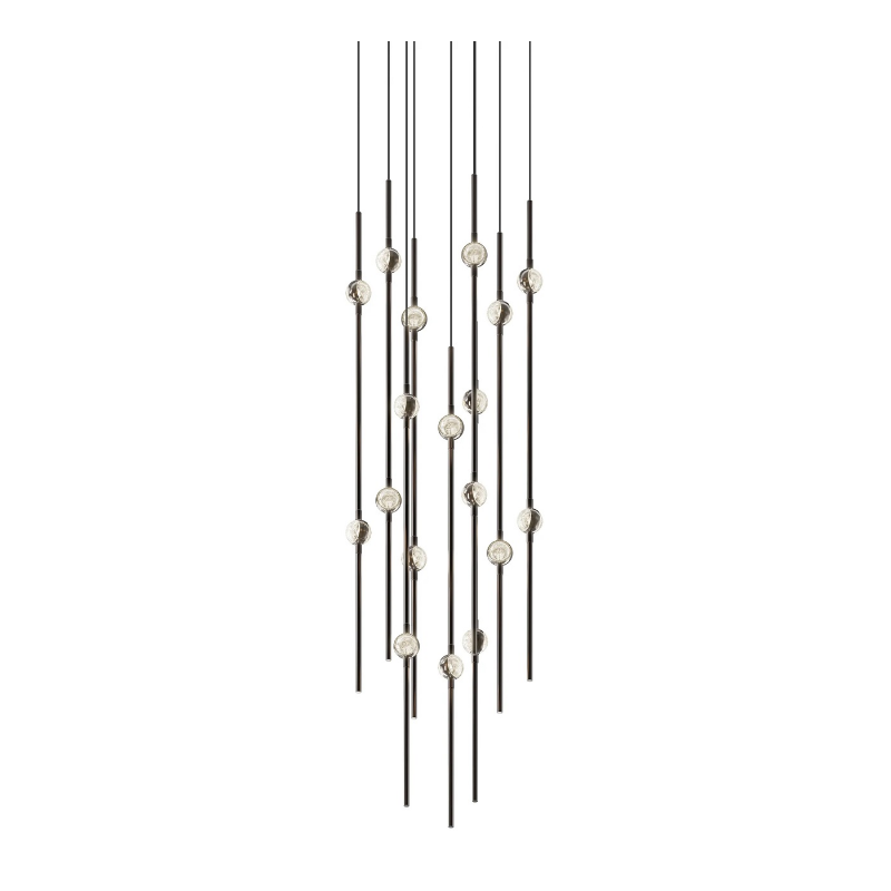 Sonneman 2012 Constellation 18-lt 12" LED Pendant - Espresso Black