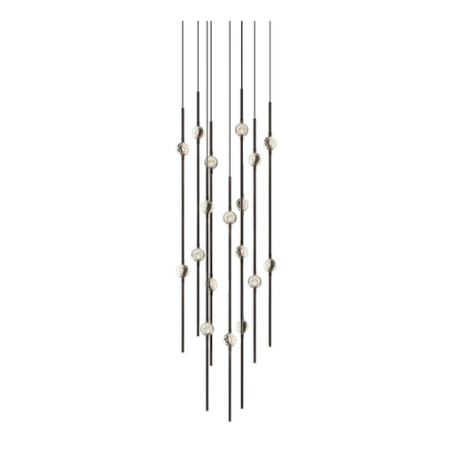 Sonneman 2012 Constellation 18-lt 12" LED Pendant - Espresso Black