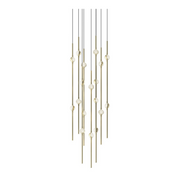 Sonneman 2012 Constellation 18-lt 12" LED Pendant - Satin Brass