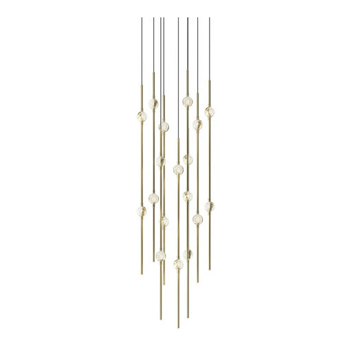 Sonneman 2012 Constellation 18-lt 12" LED Pendant - Satin Brass