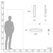 Hubbardton Forge 201380 Passage 1-lt 26" LED Bath Bar