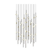 Sonneman 2015 Constellation 40-lt 22" LED Pendant - Espresso Black 2700K White Optical Acrylic